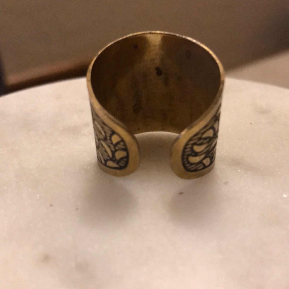 Boho Stamped Ring - Picture 3 of 4